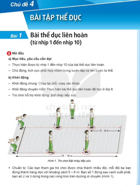 Chủ đề 4 - Bài 1: Bài thể dục liên hoàn (từ nhịp 1 đến nhịp 10)
