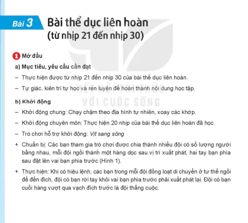 Chủ đề 4 - Bài 3: Bài thể dục liên hoàn (từ nhịp 21 đến nhịp 30)