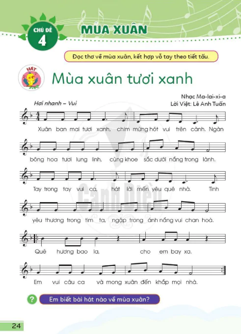 Chủ đề 4: Mùa xuân