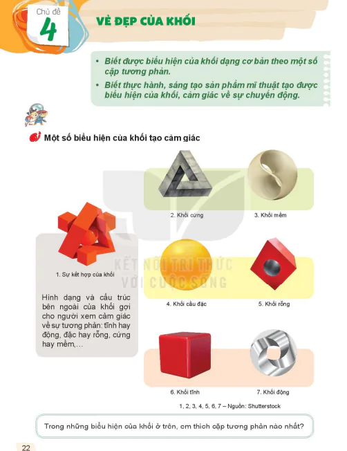 Chủ đề 4: Vẻ đẹp của khối