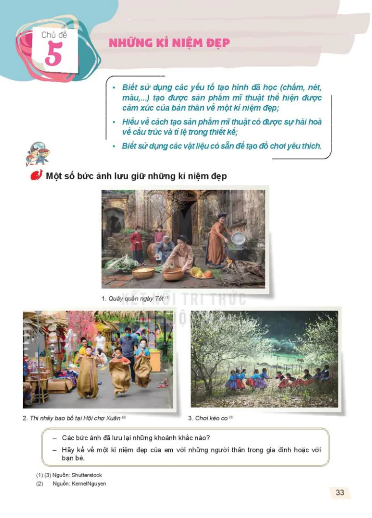 Chủ Đề 5: Những Kỉ Niệm Đẹp