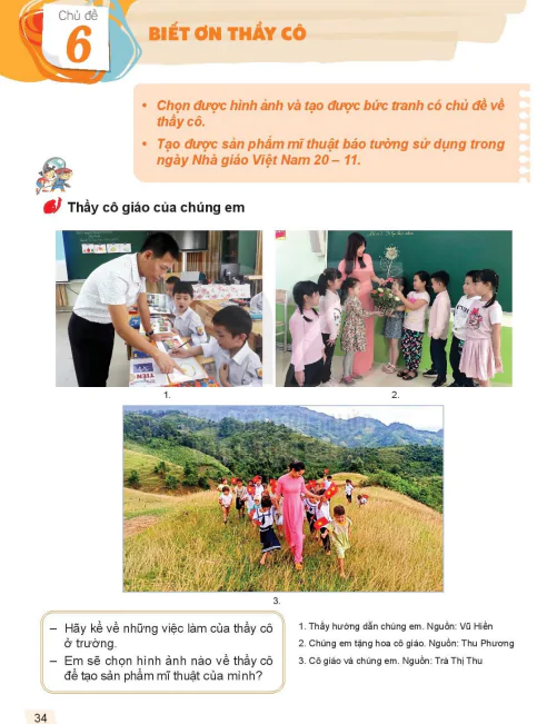 Chủ đề 6: Biết ơn thầy cô