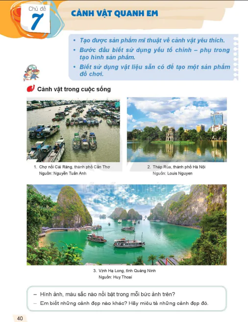 Chủ đề 7: Cảnh vật quanh em