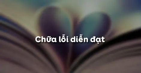 CHỮA LỖI DIỄN ĐẠT (lỗi lô-gíc)