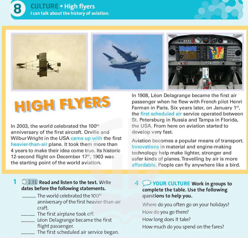 Culture: High flyers