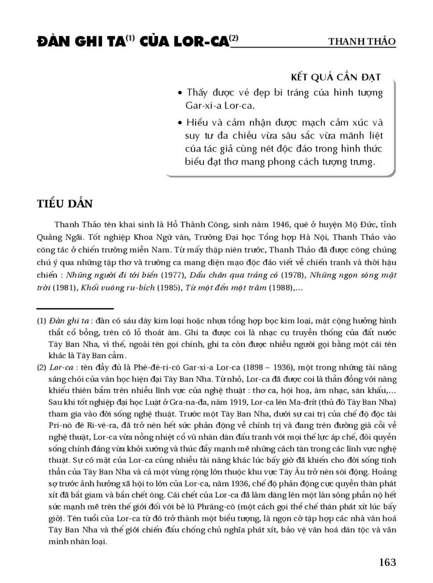 Đàn Ghi-ta Của Lor-ca