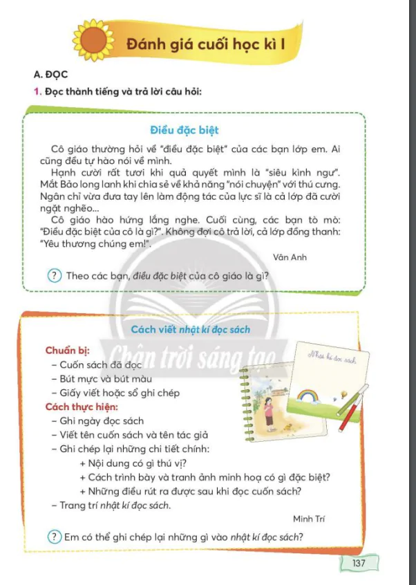  Đánh giá cuối học kỳ I