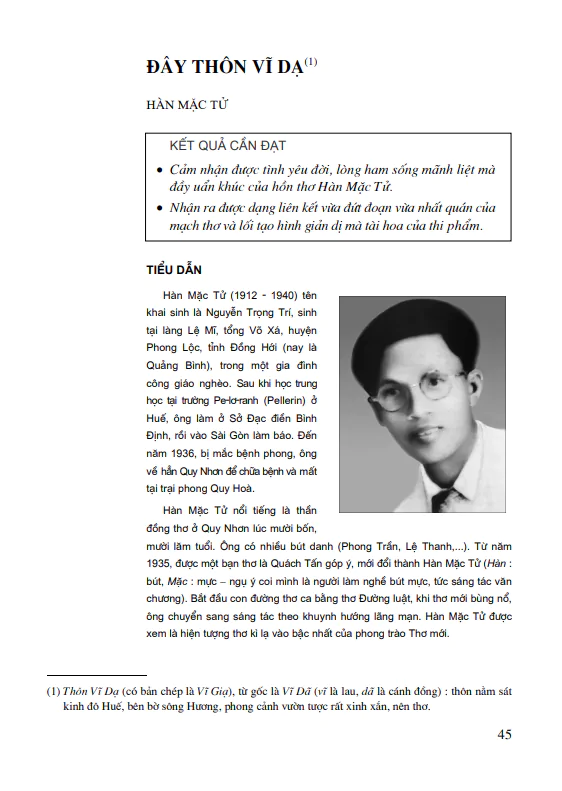 Đây thôn Vĩ Dạ ( Hàn Mặc Tử)