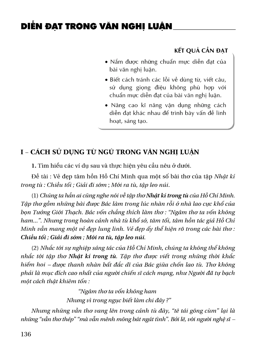 Diễn Đạt Trong Văn Nghị Luận