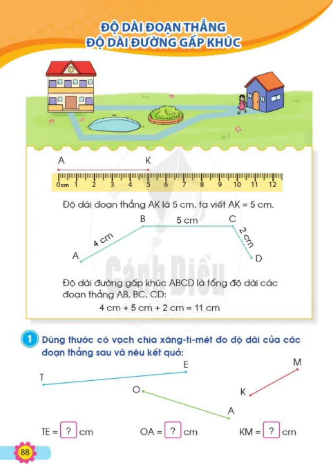 Độ dài đoạn thằng. Độ dài đường gấp khúc.