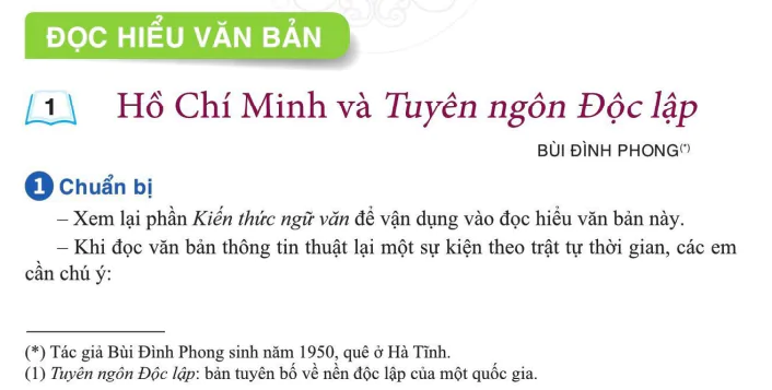 Đọc hiểu văn bản