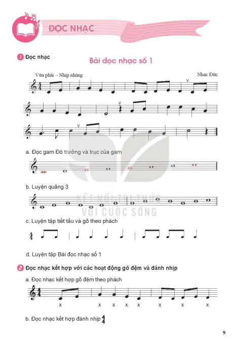 Đọc nhạc: Bài đọc nhạc số 1