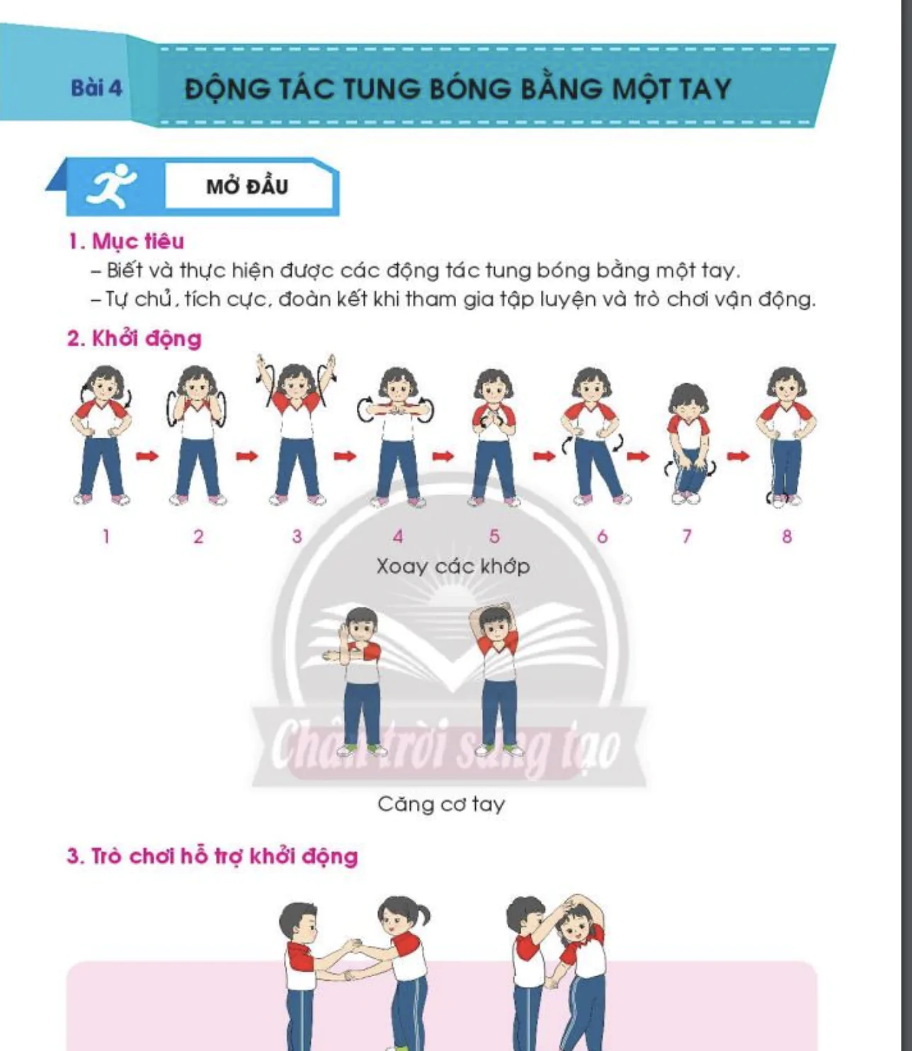 Bài 4: Động tác vung bóng bằng 1 tay