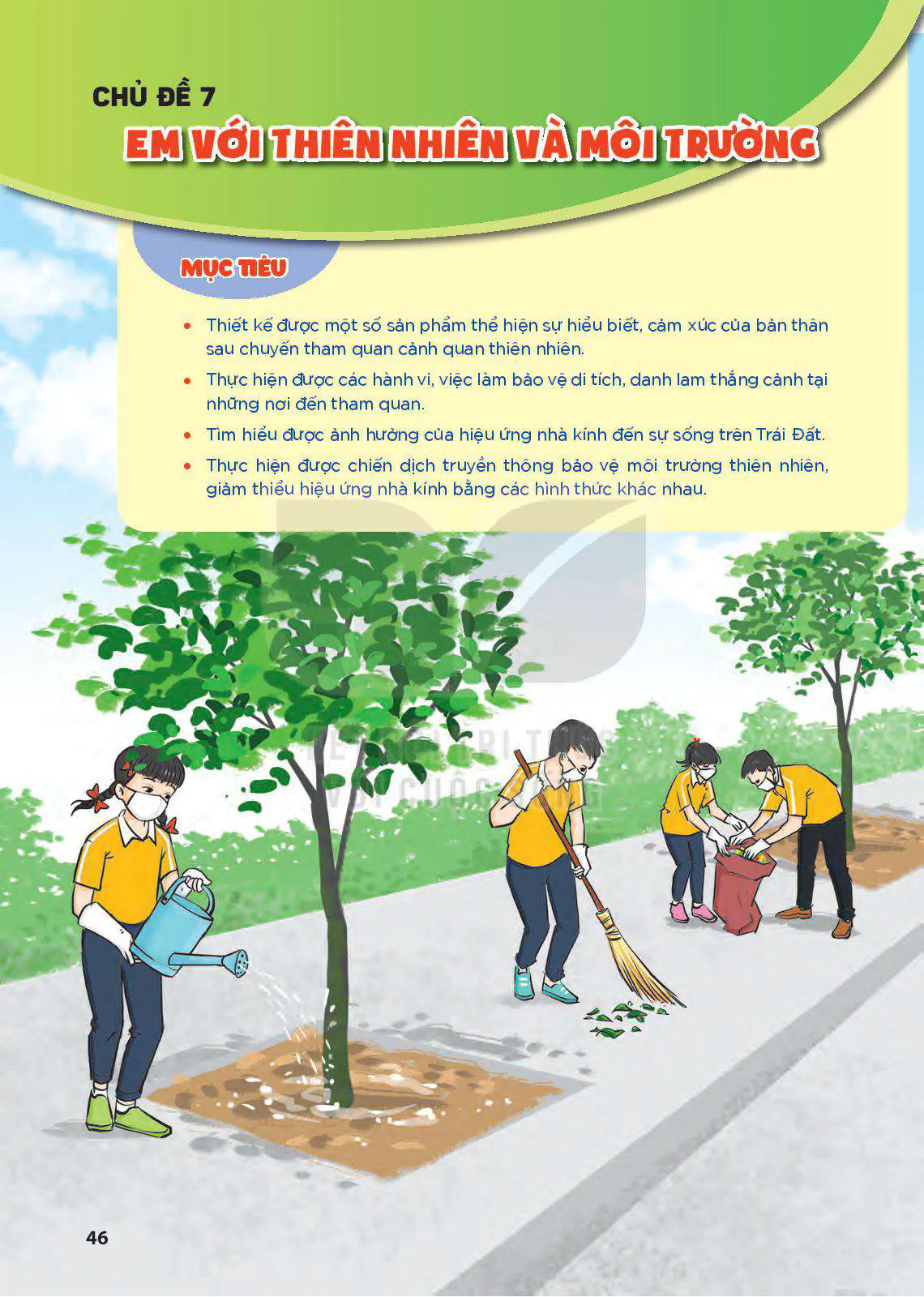 Em với thiên nhiên và môi trường