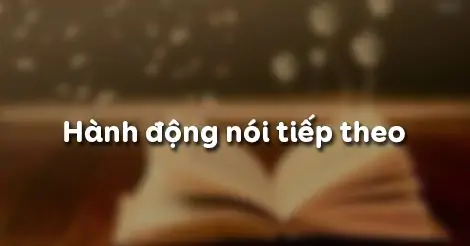 HÀNH ĐỘNG NÓI (tiếp theo)
