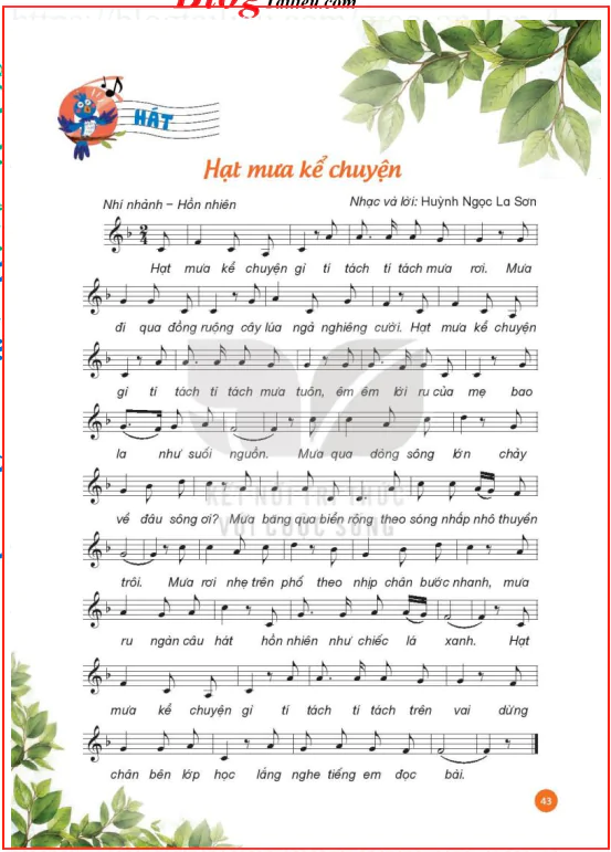 Hát: Hạt mưa kể chuyện