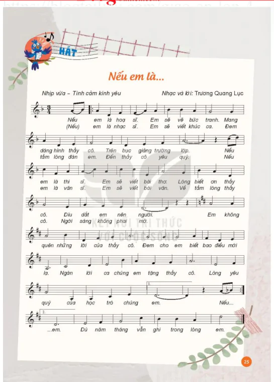Hát: Nếu em là ...