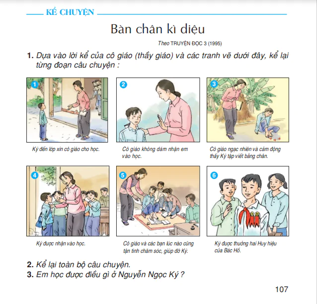 Kể chuyện: Bàn chân kì diệu - Theo TRUYỆN ĐỌC 3 (1995)