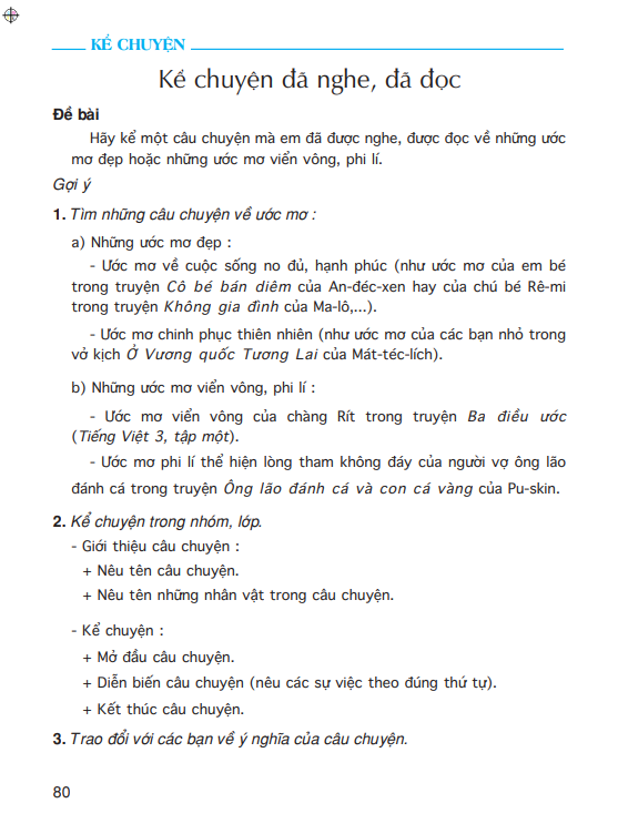 Kể chuyện : Kể chuyện đã nghe, đã đọc