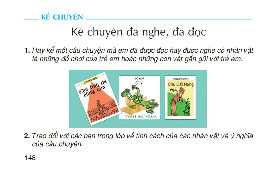 Kể chuyện: Kể chuyện đã nghe, đã đọc
