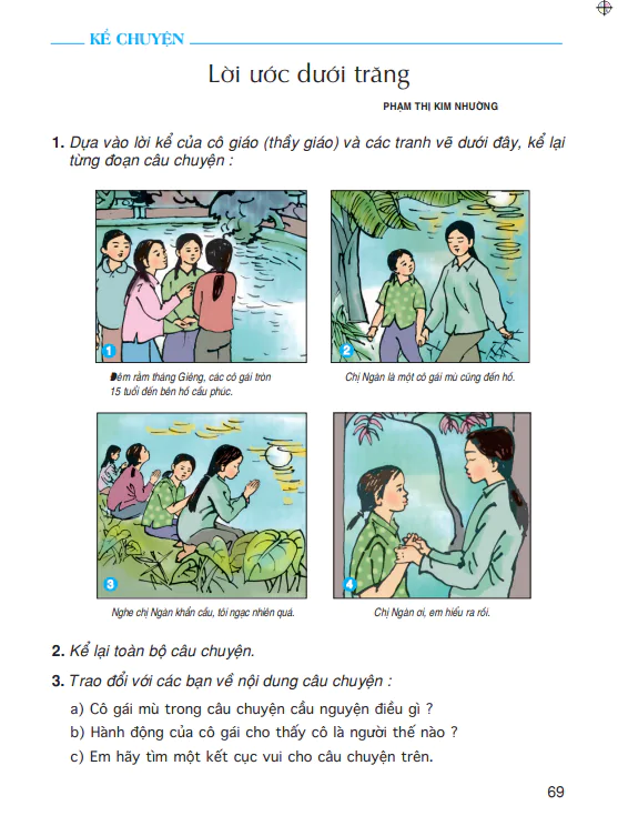 Kể chuyện: Lời ước dưới trăng