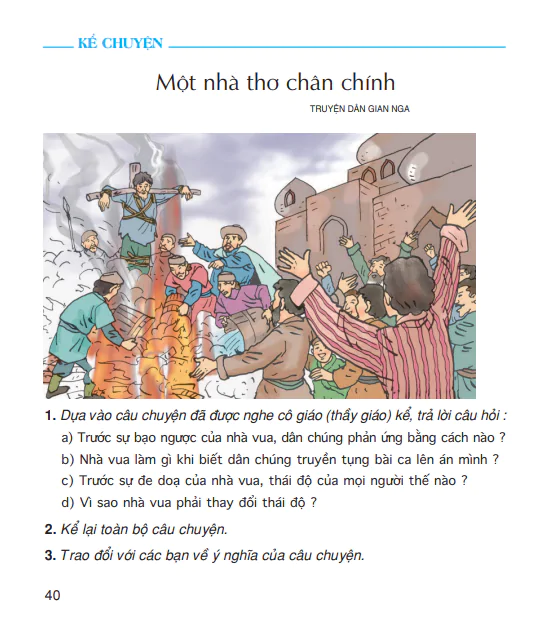 Kể chuyện: Một nhà thơ chân chính