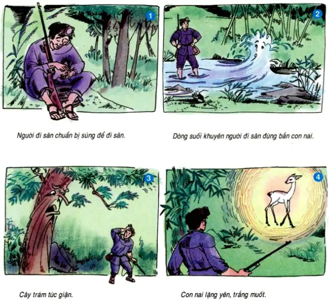 Kể chuyện: Người đi săn và con nai