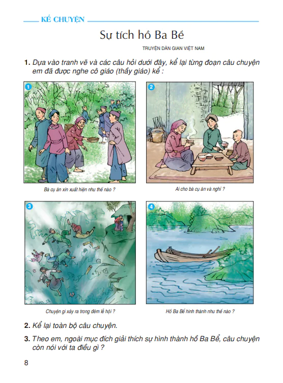 Kể chuyện: Sự tích hồ Ba Bể