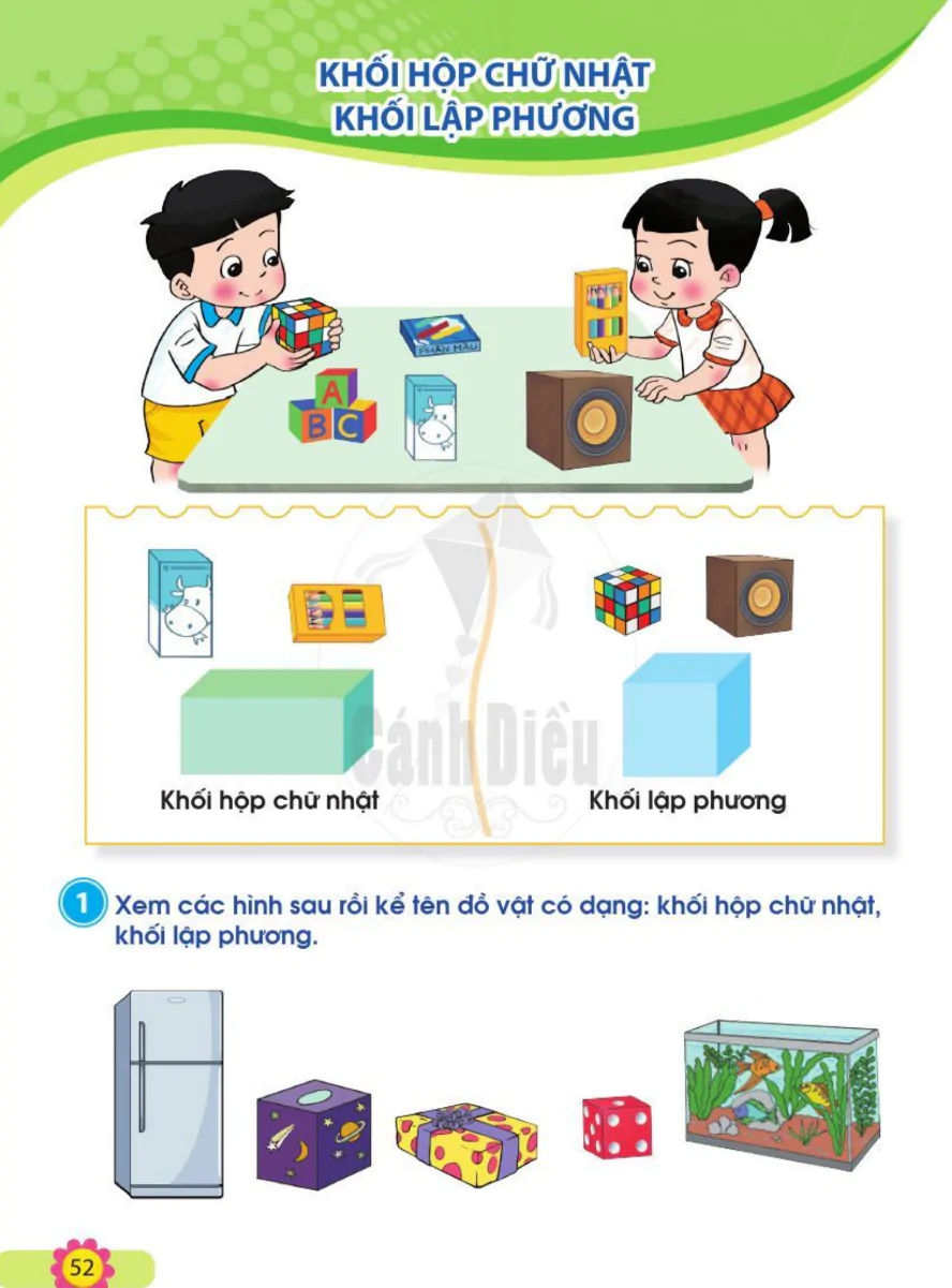 Khối Hộp Chữ Nhật, Khối Lập Phương