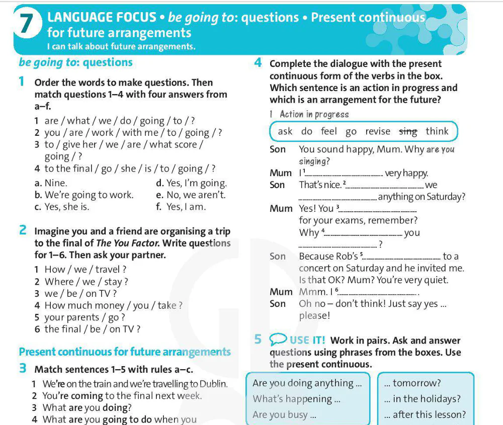 Language Focus (Page 87)