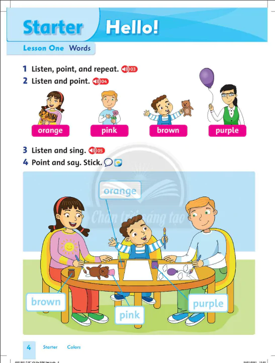 Lesson one: Words