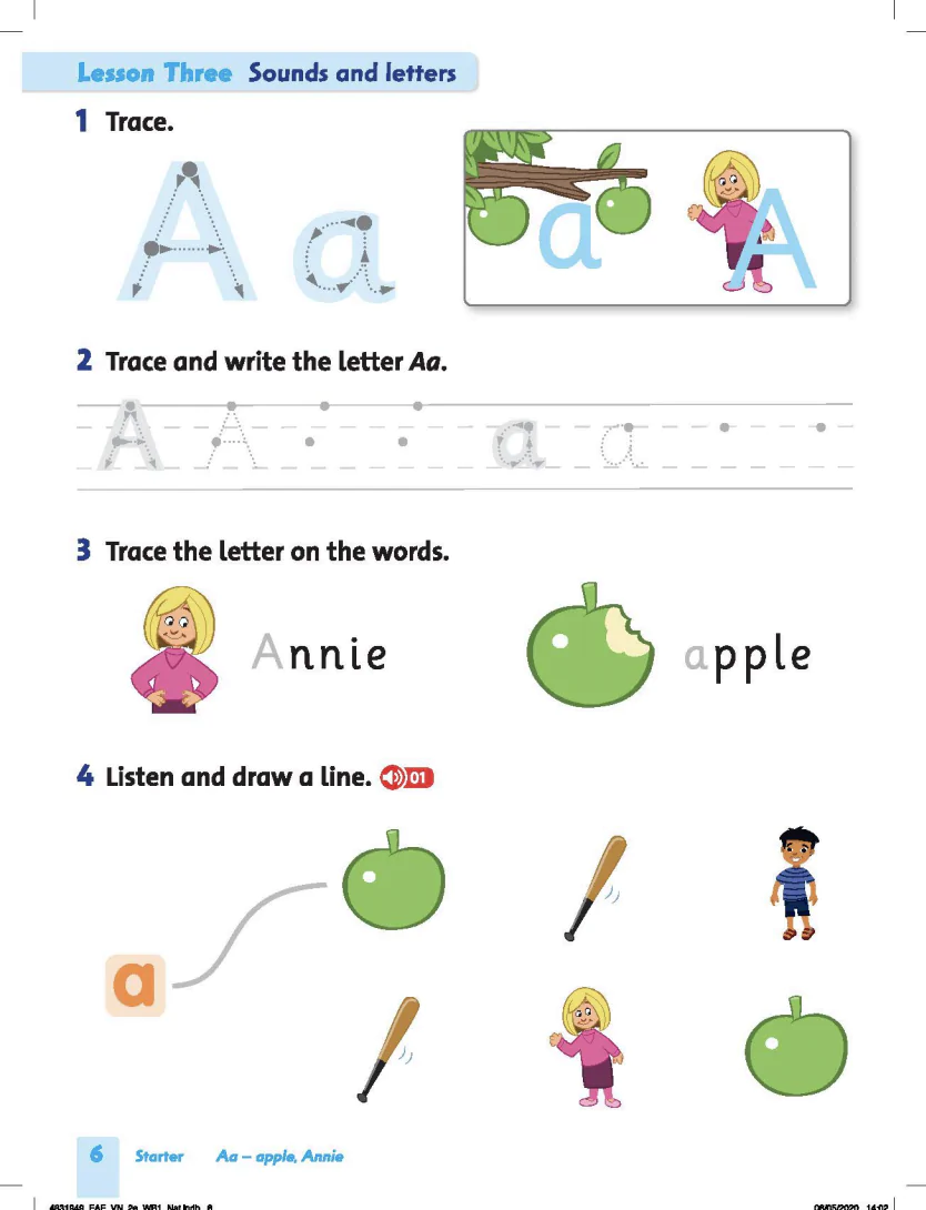 Lesson Three: Sounds and letter