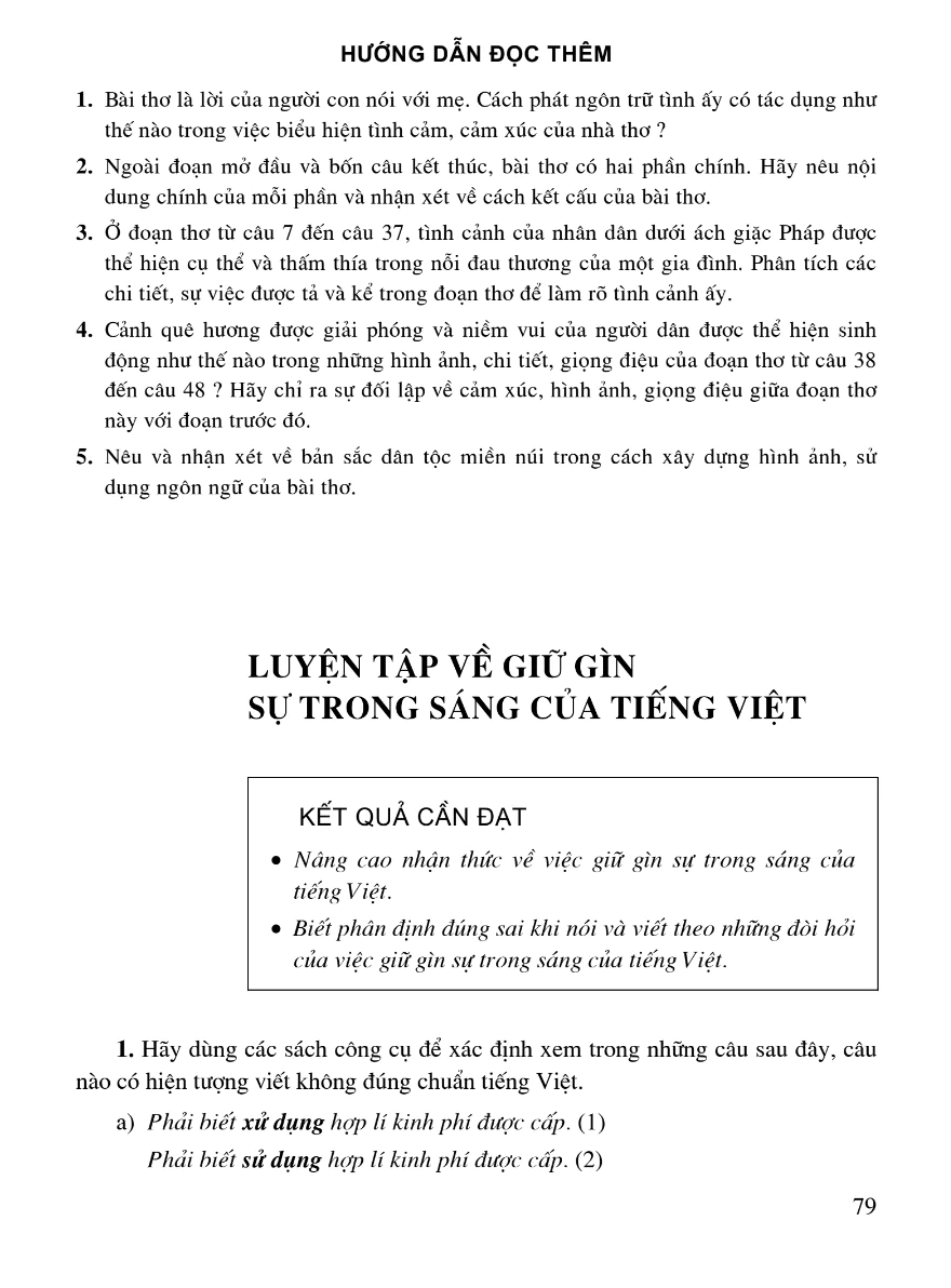 Luyện Tập Về Giữ Gìn Sự Trong Sáng Của Tiếng Việt