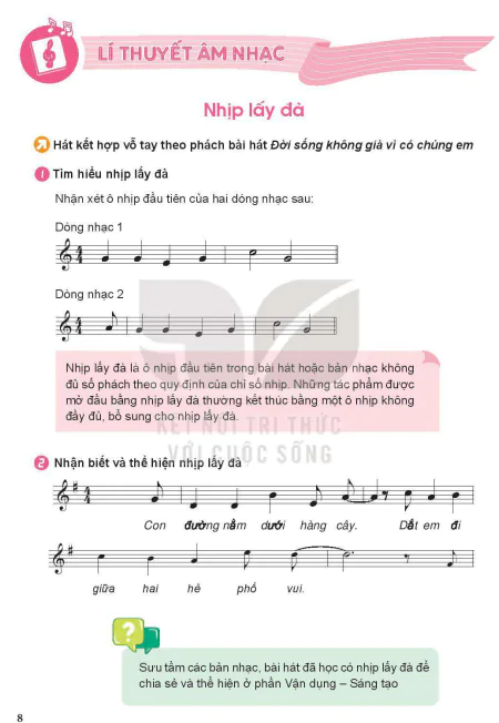 Lý thuyết âm nhạc: Nhịp lấy đà