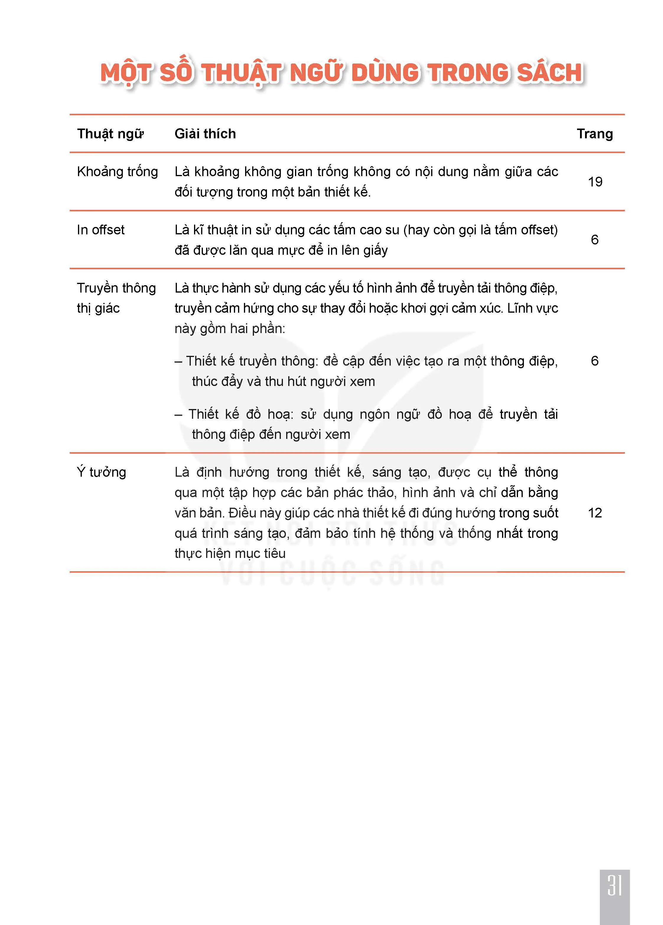 Một số thuật ngữ dùng trong sách