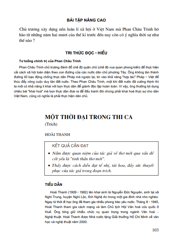 Một thời đại trong thi ca ( trích - Hoài Thanh)