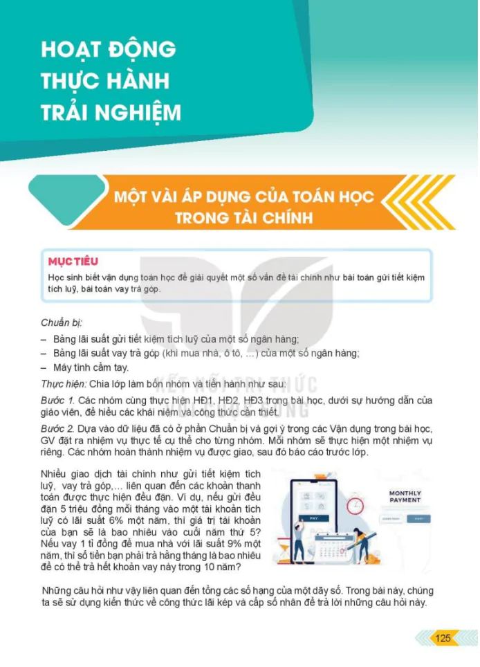 Một vài áp dụng của toán học trong tài chính