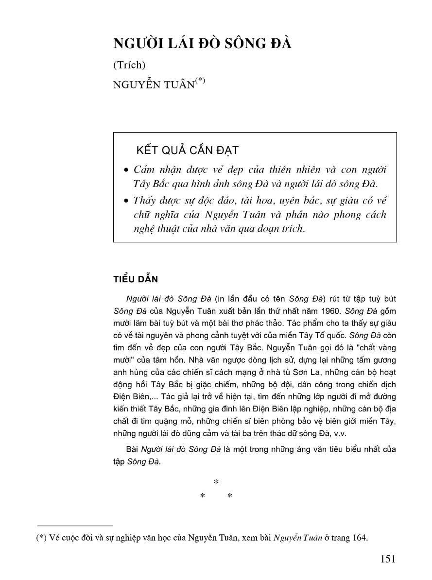 Người Lái Đò Sông Đà (trích)