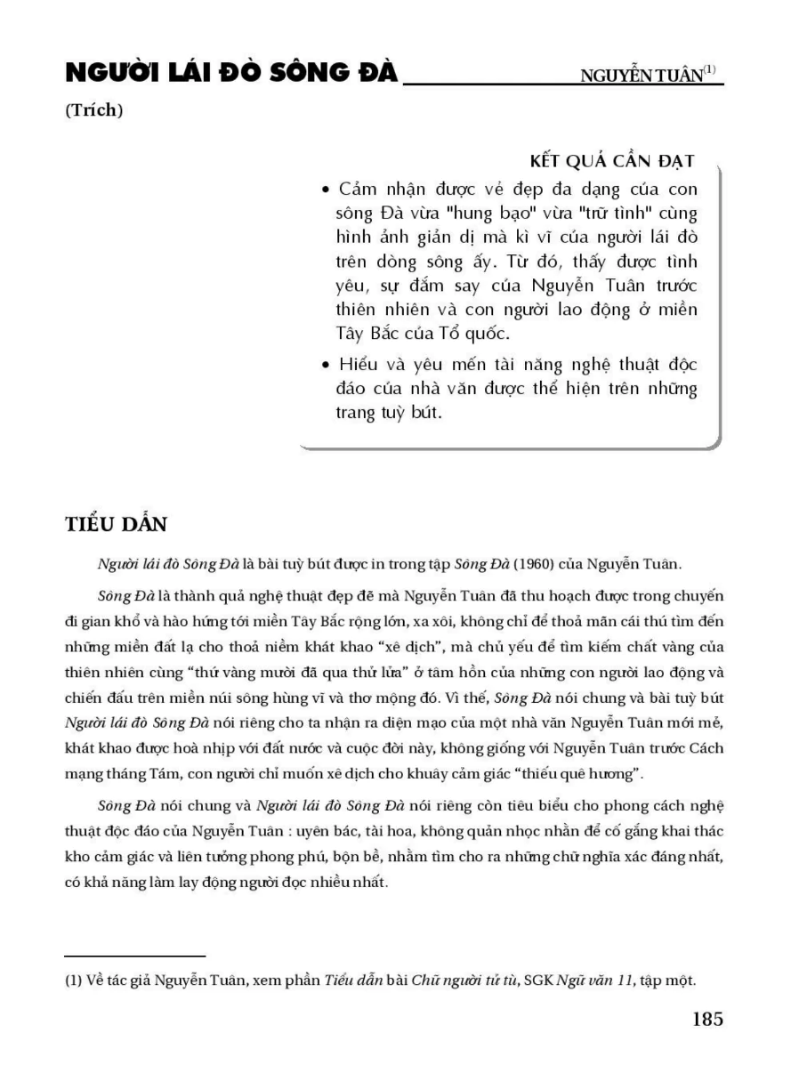 Người Lái Đò Sông Đà (trích)