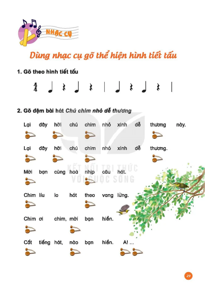 Nhạc Cụ: Dùng Nhạc Cụ Gõ Thể Hiện Hình Tiết Tấu