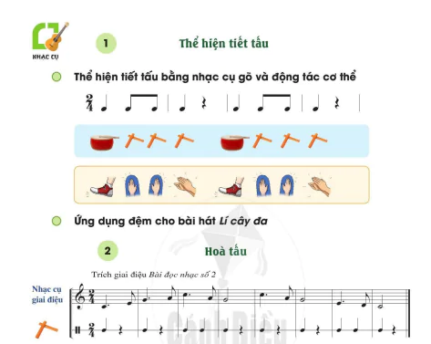 Nhạc cụ: Thể hiện tiết tấu; Hoà tấu
