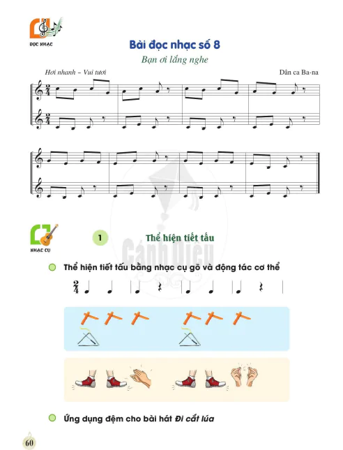 Đọc nhạc: Bài đọc nhạc số 8