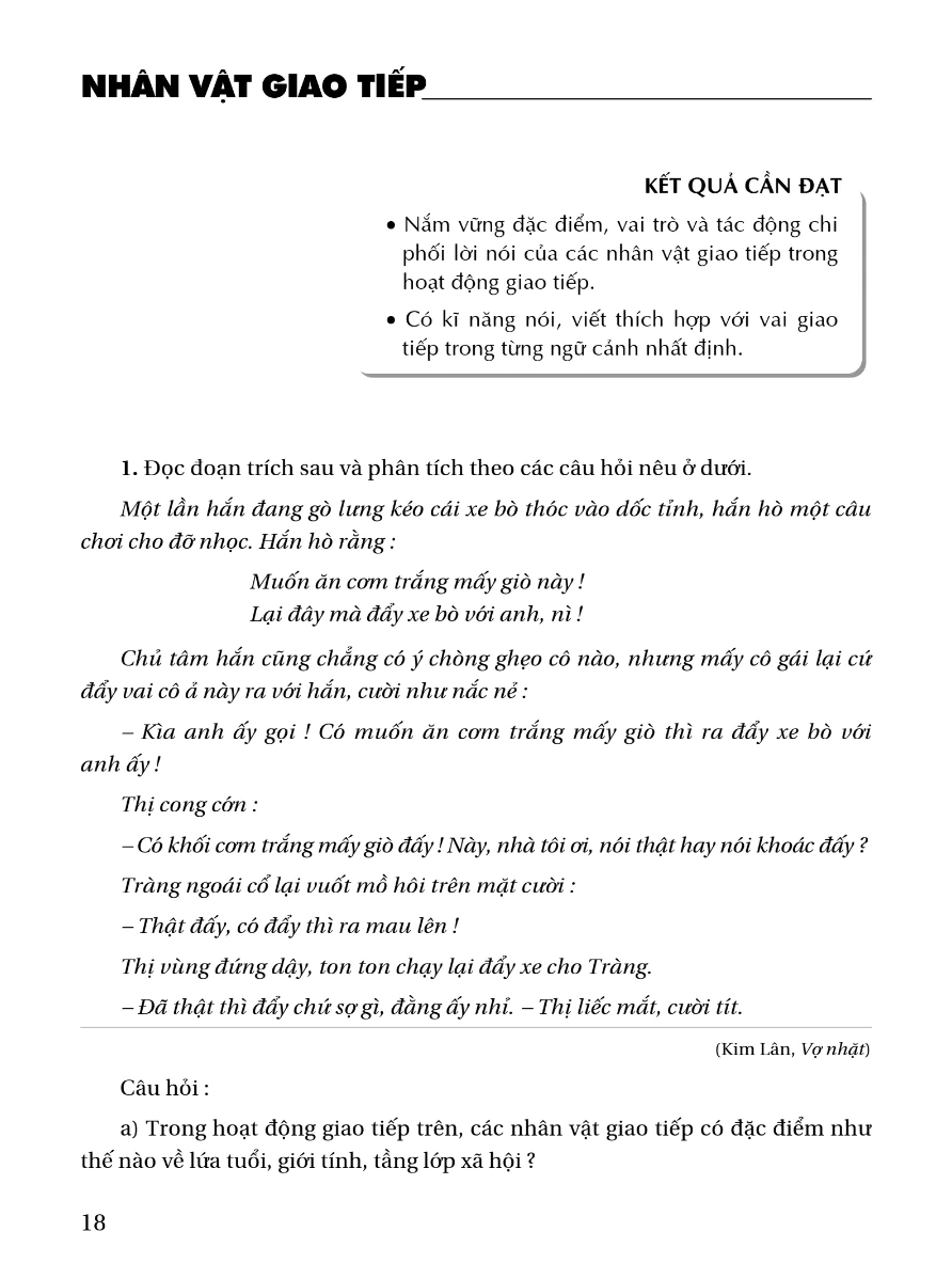 Nhân Vật Giao Tiếp