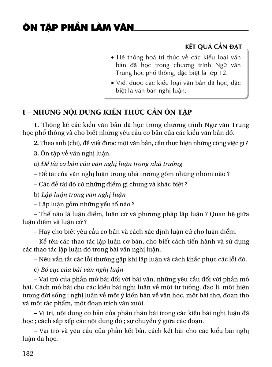 Ôn Tập Phần Làm Văn