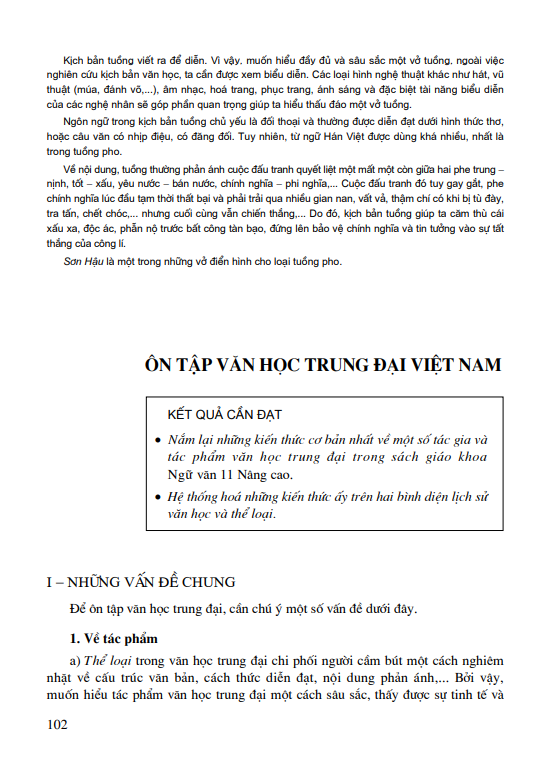 Ôn tập văn học trung đại Việt Nam 