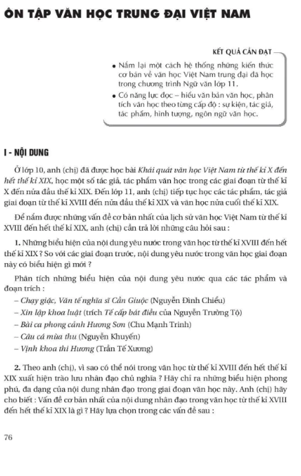 Ôn tập văn học trung đại Việt Nam