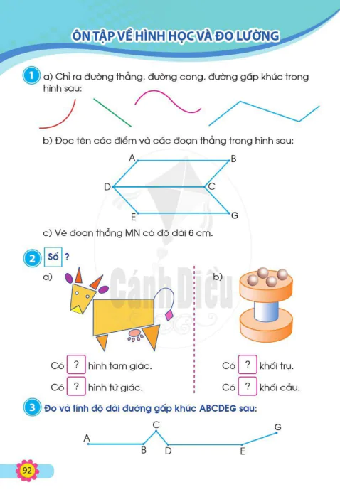 Ôn tập vê hình học và đo lường