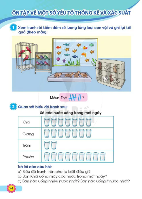 Ôn tập về một số yếu tố thống kê và xác suất