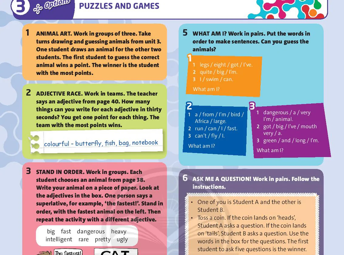 Options: Puzzles and games (Page 47)