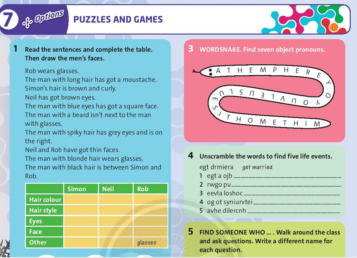 Options: Puzzles and games (Page 95)